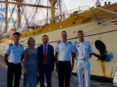 Українські курсанти пройшли стажування на кораблі НАТО