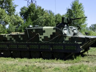 Модернізований БТР-50 випробували на воді  
