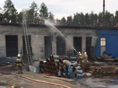 У Росії на підприємстві з переробки пороху виникла пожежа  