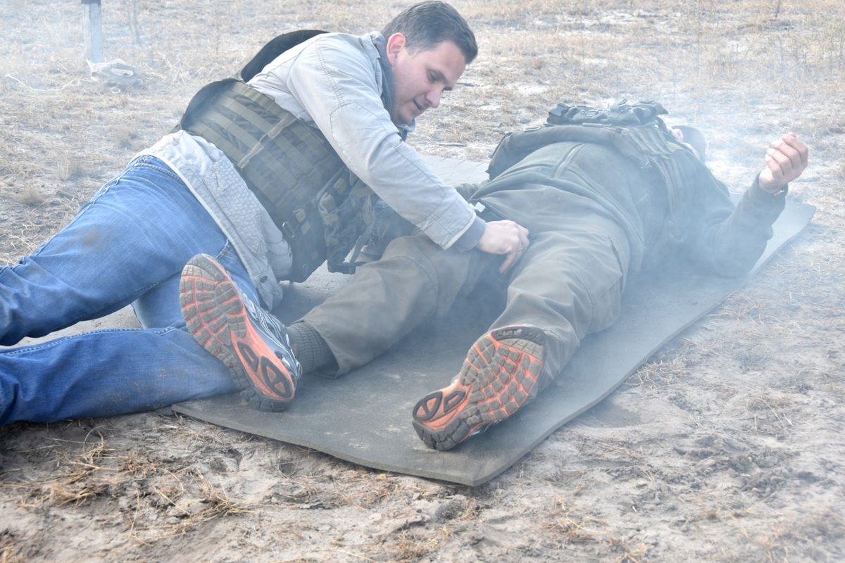 Цивільні журналісти оволодівали потрібними для роботи на передовій знаннями та навичками