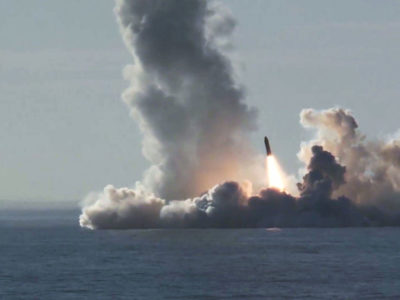 Росія запустила балістичну ракету в акваторії Білого моря  