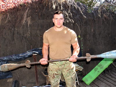 І в окопах є місце для спорту  