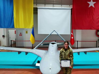 Єдина жінка – оператор ударного БПЛА BAYRAKTAR TB2 – старший лейтенант Ангеліна Шкробот