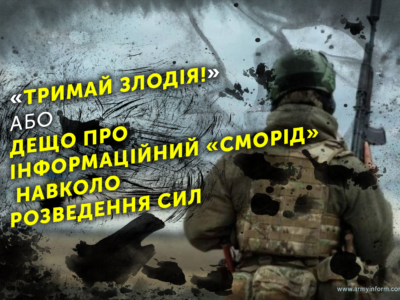 «Тримай злодія!», або Дещо про інформаційний «сморід» навколо розведення сил  