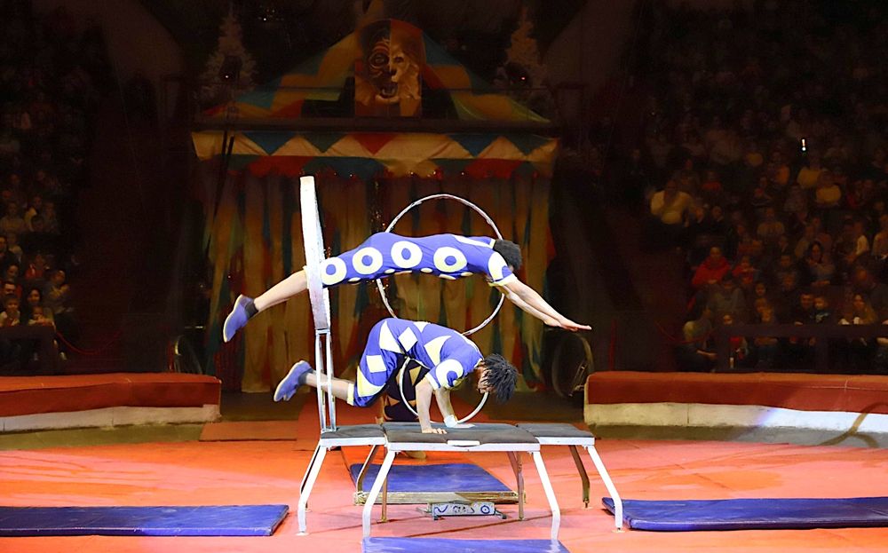 Артисти Державного цирку подарували дітям захисників України яскраву новорічну виставу