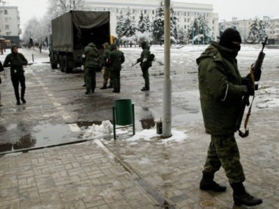 Донецькі бойовики на Параді Перемоги в Москві  