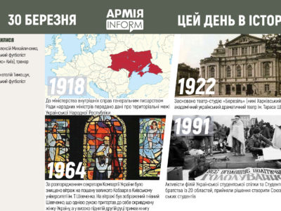 30 березня. Цей день в історії