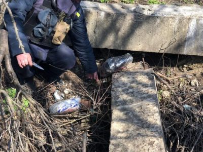 На Донеччині виявили схованку з великою кількістю вибухівки  