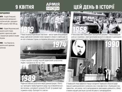 9 квітня. Цей день в історії