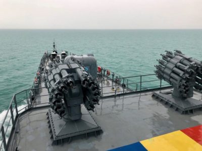 Українські та румунські ВМС відпрацювали спільні тренування у морі  