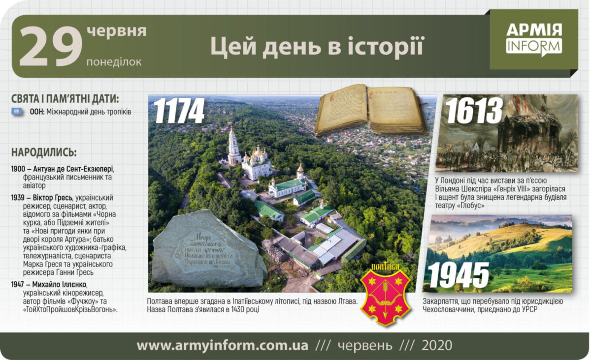 Цей день в історії. 29 червня