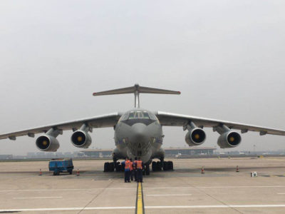 Український військовий літак доставить гумвантаж із Китаю до Києва  