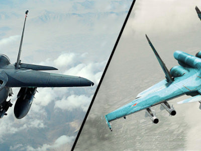 Американський хижак F-15E Strike Eagle проти Cу-34  