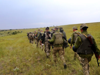 75 курсантів новоствореної Школи морського піхотинця вперше пройшли випробування у польових умовах  