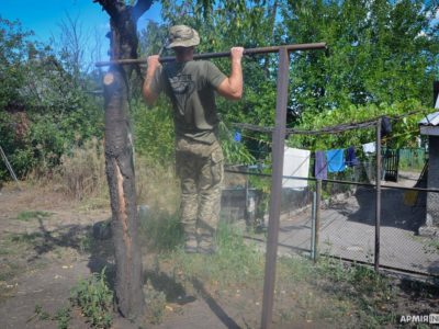 На передовій стало більше часу для занять спортом  