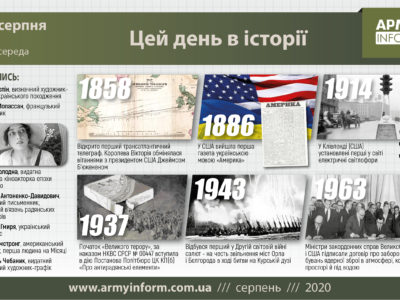 5 серпня. Цей день в історії
