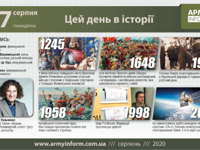 17 серпня. Цей день в історії