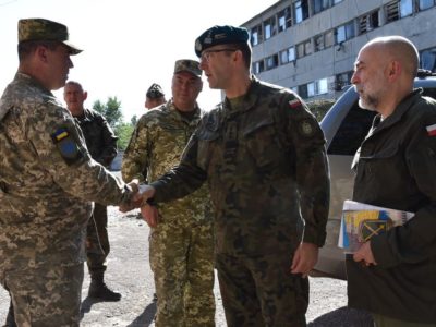 Делегація ЗС Польщі у районі ООС відвідала одну з бригад  