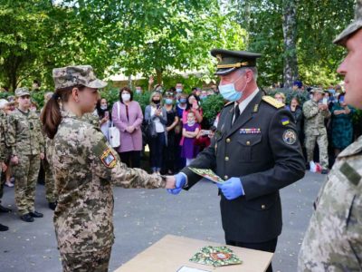 Понад 100 хлопців та дівчат новоствореного Новоград-Волинського ліцею з посиленою військово-фізичною підготовкою склали Клятву ліцеїста  
