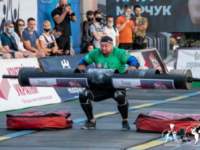 Срібний призер Першої ліги чемпіонату «Найсильніша людина України – 2020» – майор Віталій Герасимов із Повітряних Сил  