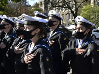 В Одесі біля пам’ятника Тарасові Шевченку першокурсники Військово-морського ліцею склали клятву ліцеїста  