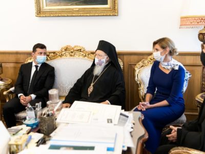 Президентське подружжя разом зі Вселенським Патріархом Варфоломієм помолилося за мир в Україні