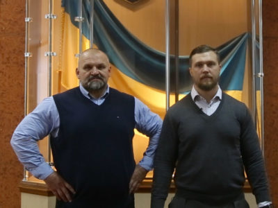Сергій Конюшок та Василь Вірастюк вітають з Днем захисника України  