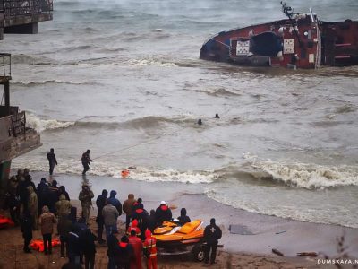 22 листопада 2019 року українські моряки провели вдалу рятувальну операцiю екiпажу Delfi  