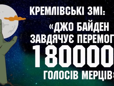 Кремлівські ЗМІ: Джо Байден завдячує перемогою… голосам мерців (Тижневий огляд російської дезінформації)  