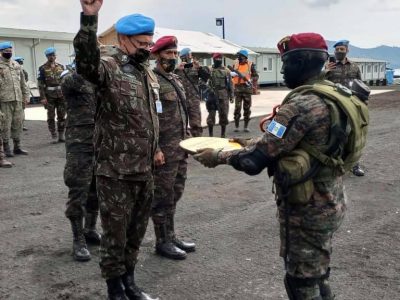 Українські військовослужбовці в ДР Конго взяли участь в урочистостях з нагоди створення Центру підготовки та спецоперацій «Кайбіл»