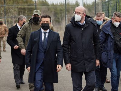 Президент: Присутність на лінії розмежування лідера ЄС демонструє, що Україна не залишається наодинці у прагненні до миру  