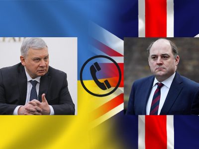 «Світове співтовариство повинно твердо утримати Росію в зоні міжнародного права», — Міністр оборони України провів телефонну розмову з британським колегою  