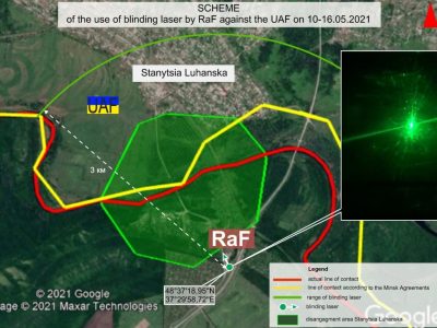 Ворог застосував біля Станиці Луганської сліпучі лазери — Україна в ОБСЄ  