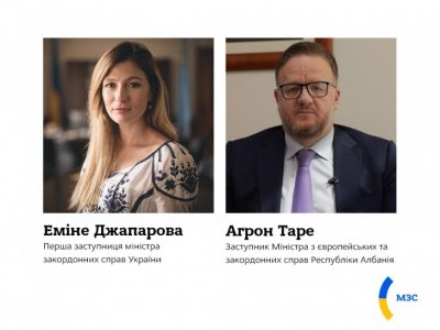 Еміне Джапарова та заступник МЗС Албанії обговорили підтримку Кримської платформи