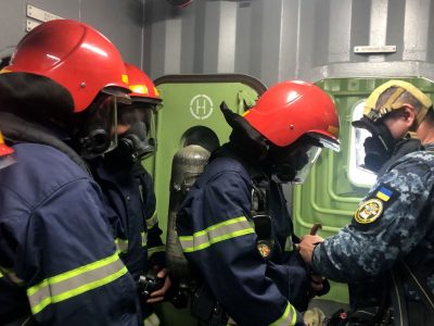 У Навчальному центрі ВМС ЗС України триває централізована підготовка з боротьби за живучість корабля  