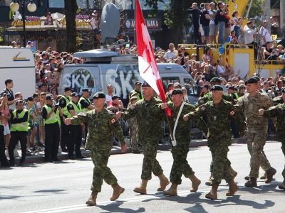 Українські військові вітають колег з Днем Збройних сил Канади  