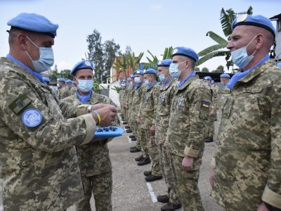 В українській миротворчій місії в Конго відбувся «парад медалей»