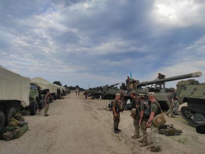 Гетьманська бригада великої потужності тренується вести бойові дії у складі артилерійського резерву в наступі  