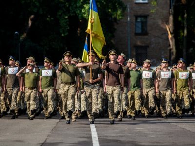 Парадний розрахунок університету оборони готується до військового параду