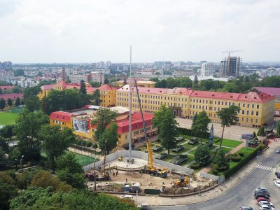 Найбільший на Львівщині флагшток встановили у Національній академії сухопутних військ  