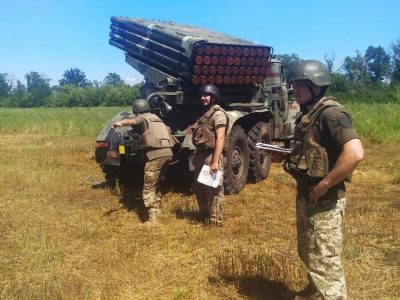 Бойові розрахунки БМ-21 «Град» вправлялися в ураженні цілей в районі ООС  
