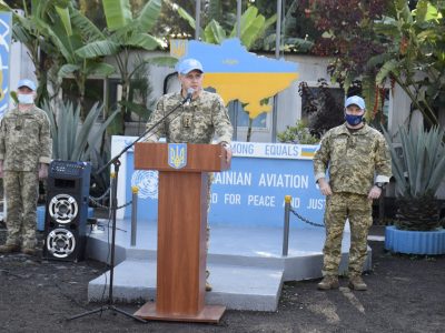 Українські миротворці у ДР Конго привітали співвітчизників з Днем Незалежності