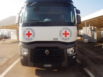 Червоний Хрест відправив на тимчасово окупований схід України гумвантаж із медикаментів і будматеріалів