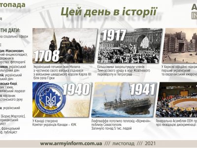 7 листопада. Цей день в історії