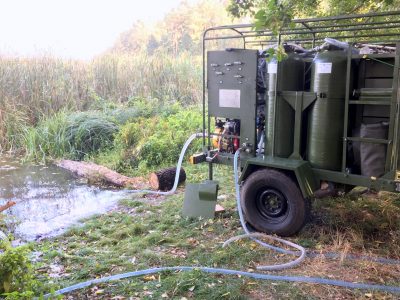 Станція для очищення води «Джерело-2000» проходить випробування у польових умовах  