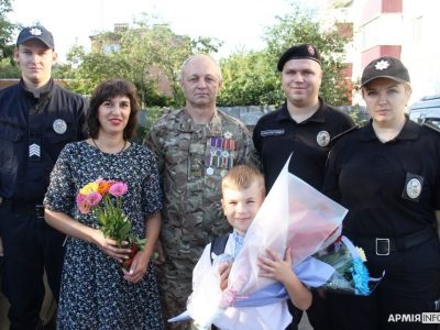 Новий навчальний рік син загиблого воїна зустрічав у колі побратимів  