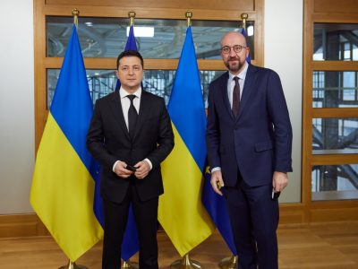 Володимир Зеленський під час візиту до Брюсселя провів зустріч з Президентом Європейської ради  