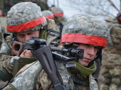 Українські піхотинці випробовують LaserTag  