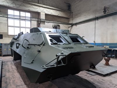 Житомирський завод виготовив перший корпус плавучого БТР-4Е  
