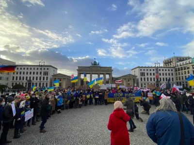 У Берліні відбулась акція протесту проти війни в Україні  